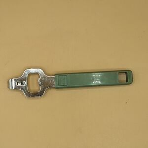 Vintage MK Bottle Opener Can Opener Punch Green Avocado Handle Taiwan Pre-owned